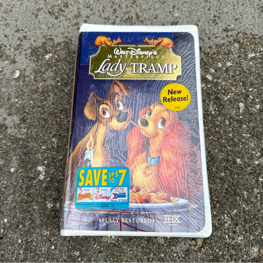 Walt Disney Lady and the Tramp VHS Tape - New Sealed